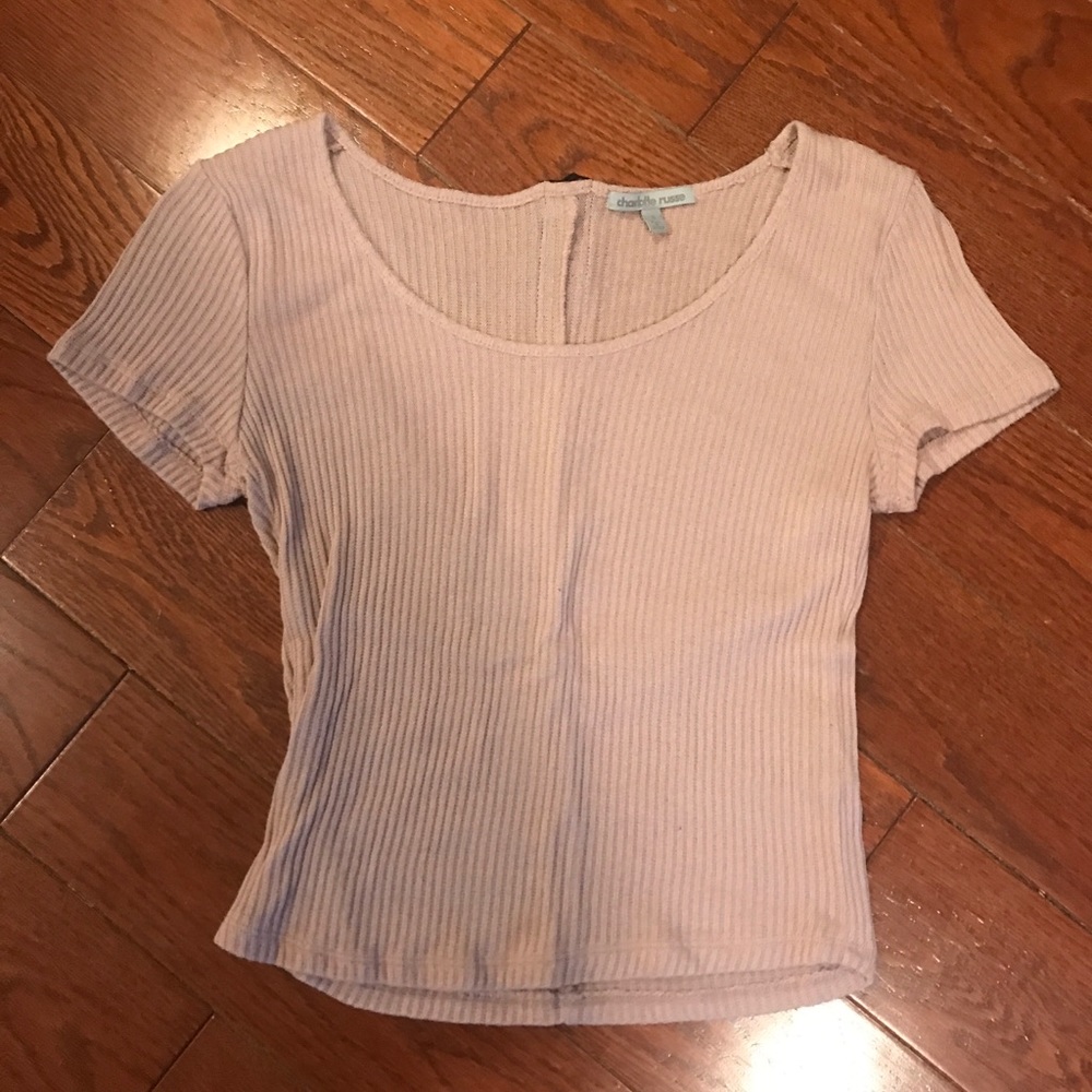 Pink rubbed crop top